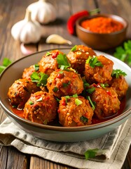 Spicy Meatballs in Tomato Sauce