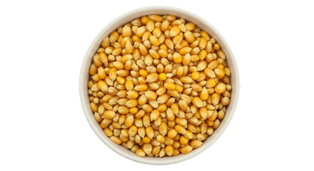  Corn seeds in Bowl isolated, PNG 