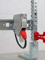 Cable with Rj45 connector for Ethernet signal transmission. 