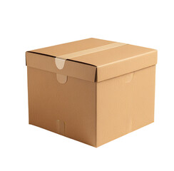 Sealed Cardboard Box Studio Shot, Packaging
