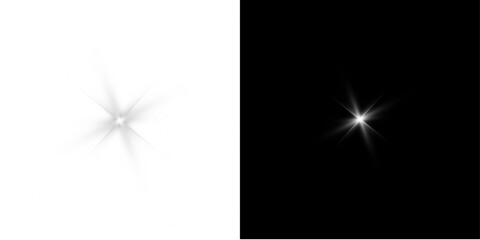 Star background with red flash, space beam and shining sparkle png.
