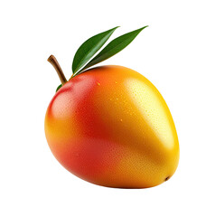 Ripe mango, studio shot, vibrant colors, dark background, food advertising
