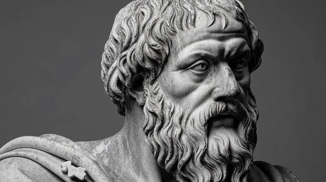 Historical Character made with AI, from ancient Greece his name was Aristotle	