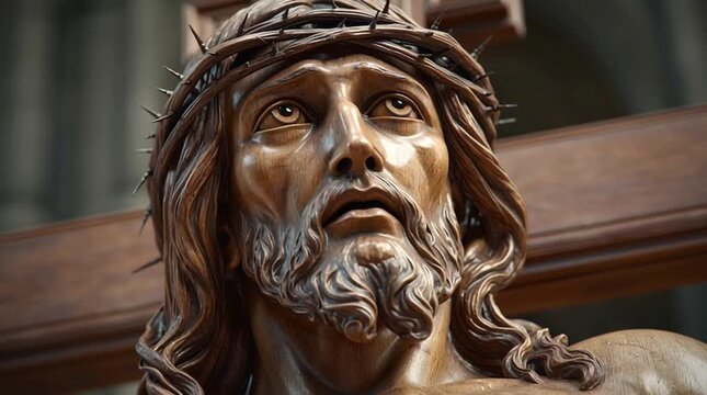 Jesus of Nazareth with crown of thorns