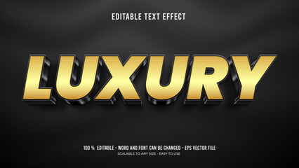 luxury editable text effect