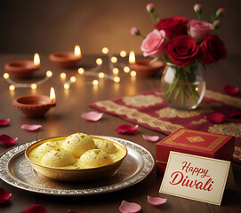 Creamy rasmalai adding sweetness and elegance to your Diwali celebrations