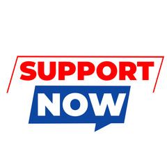 SUPPORT NOW png, help service label, customer care tag, transparent clean design