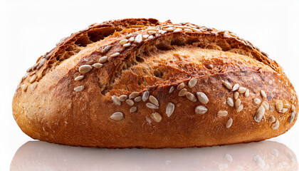 Healthy Bread With Seeds Food Isolated On Transparent Background