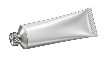 Ointment Tube Vector Illustration on White Background