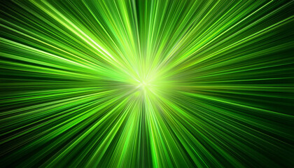 Obraz premium Green Light Burst Abstract Background