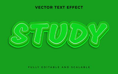 Study 3D editable text effect