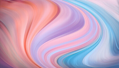 Obraz premium Abstract Wavy Background With Soft Pastel Colors And Smooth Flowing Lines In Artistic Design For Creative Projects