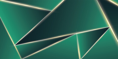 Abstract Green Light Background. Polygonal Elegance and Frame Background Designs. vector modern