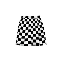 A stylish black and white checkered skirt, showcasing a trendy pattern that's perfect for casual outfits and fashion-forward looks.