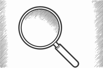 Magnifying Glass Icon: Search, Zoom, Inspection Illustration