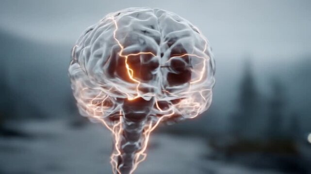 Human brain anatomy visualization