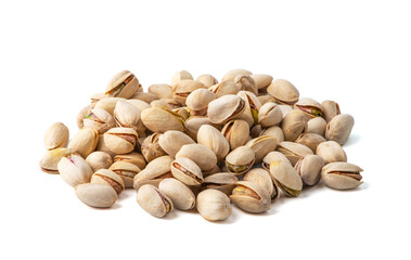 Pistachios isolated on a white background