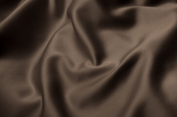 Brown smooth textile as abstract background