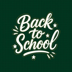 Back to School Banner and Poster Design, Creative Typography Layout for Student Learning Theme, Modern Education Graphic Concept, Classroom and Study Promotional Illustration