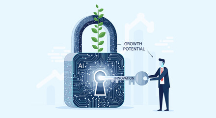 Unlock growth potential with ai innovation business strategy and security solutions for future success growth