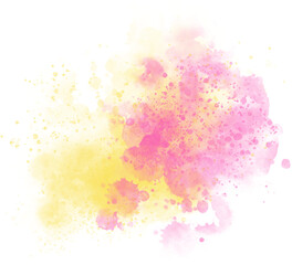 Watercolor stain decoration