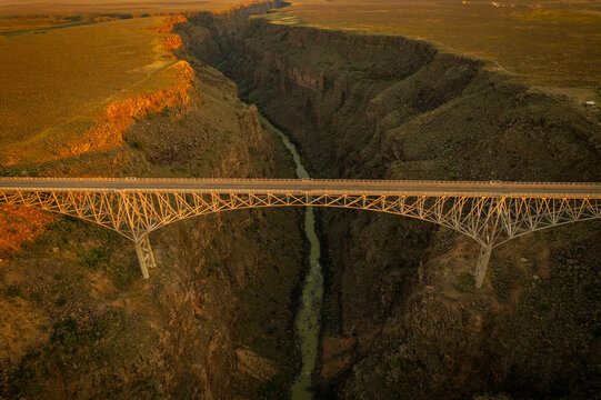 Rio Grande River Gorge Bridge Sunset