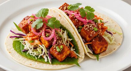 korean tofu tacos 
