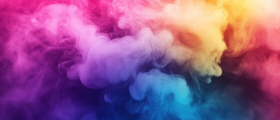 Multicolored smoke swirls abstract background texture design