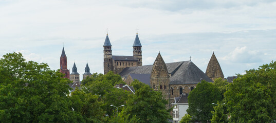 Panorama of Basilica Maastricht Netherlands