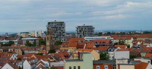 Stadtpanorama Erfurt von oben
