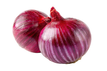 Fototapeta premium Raw Organic Purple Onion Close-up on White