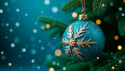 Beautiful background Christmas decoration with Christmas tree balls with.
