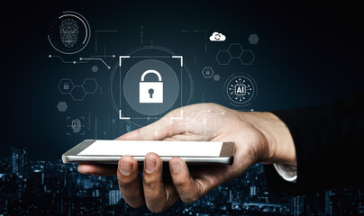 AI cyber security system using biometric authentication and privacy control. Cyber security...
