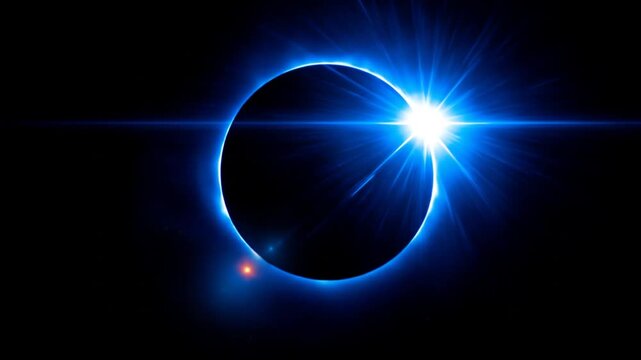 Solar Eclipse Abstract