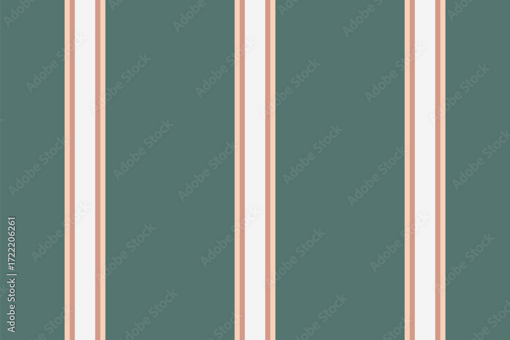 Poster clean, retrostyle stripe pattern in muted green, white, and peach tones. ideal for backgrounds, text
