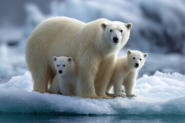 polar bear in the snow
