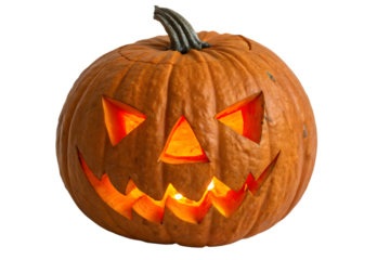 Halloween pumpkin isolated on AI generated by PNG