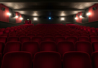 Fototapeta premium Modern product display stage with dramatic lighting for presentations and events