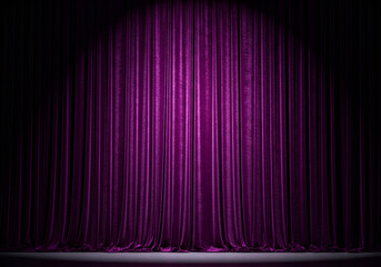 Dramatic purple stage spotlight background for product display and presentation events