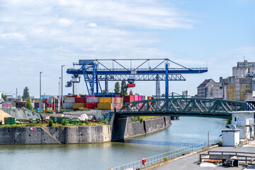 Osthafen, Frankfurt am Main, Hessen, Deutschland 