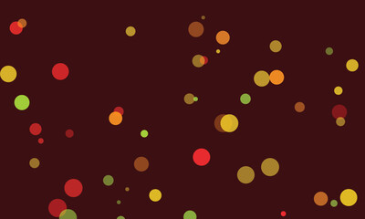 Abstract Bokeh Background Red Orange Yellow Green Circles