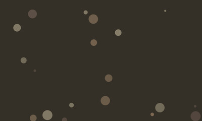 Dark Brown Background with Scattered Beige Brown Circles Bokeh Effect