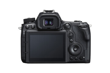 Black digital camera back for photography enthusiasts equipment