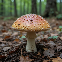 Fototapeta premium Mushroom on Forest Floor