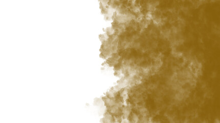 Dust and sand clouds on transparent background. Realistic dust clouds. Brown crumbly ground smoke effect, environmental pollution