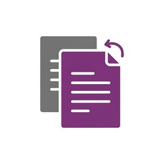 Duotone Guest Posting Icon with Documents