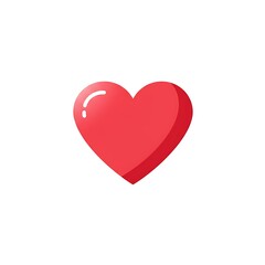 Luminous Flat Design Heart Icon