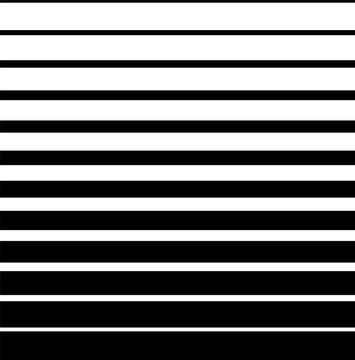 Halftone random horizontal straight parallel lines, stripes pattern and background