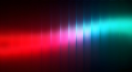 Abstract Red and Blue Neon Gradient Light Background with Vertical Panels