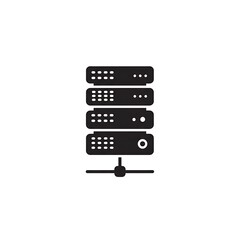 Dark Mode Retro Data Server Icon